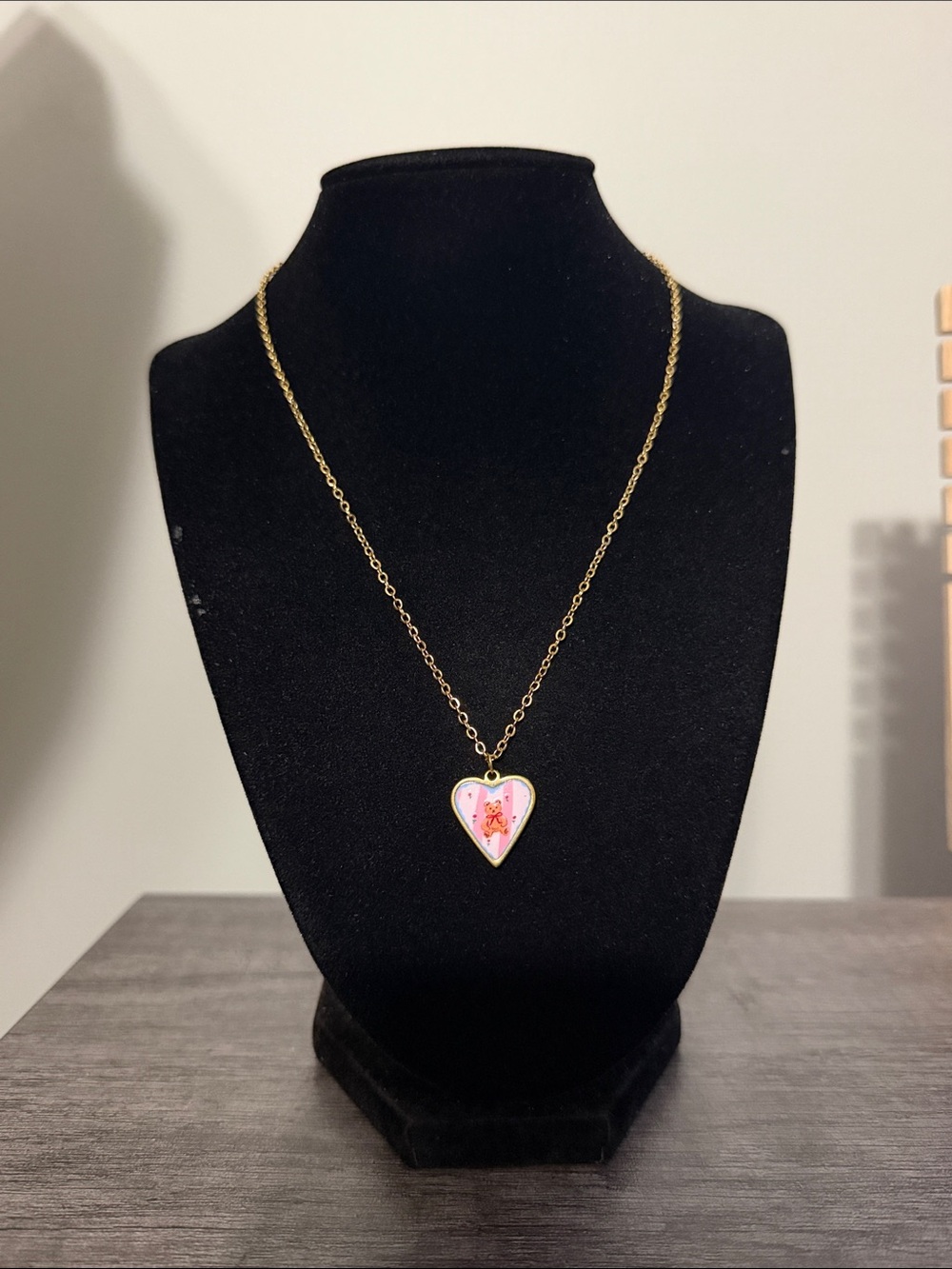 Heart Bear Pendant Necklace